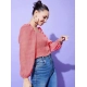 Generic Women's Polyester Floral Long Sleeves Top (Red) Generic Women's Polyester Floral Long Sleeves Top (Red)