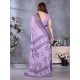 Generic Women's Linen Cotton Printed Saree With Unstitched Blouse 5.5Mtr (Purple) Generic Women's Linen Cotton Printed Saree With Unstitched Blouse 5.5Mtr (Purple)