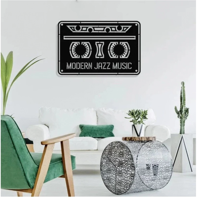 Generic Retro Groove Music Cassette Wooden Wall Decor