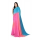 Generic Women's Georgette Floral Printed Saree With Unstitched Blouse 5.5Mtr (Multicolor)