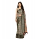 Generic Women's Cotton Silk Floral Printed Saree With Unstitched Blouse 5.5Mtr (Grey)