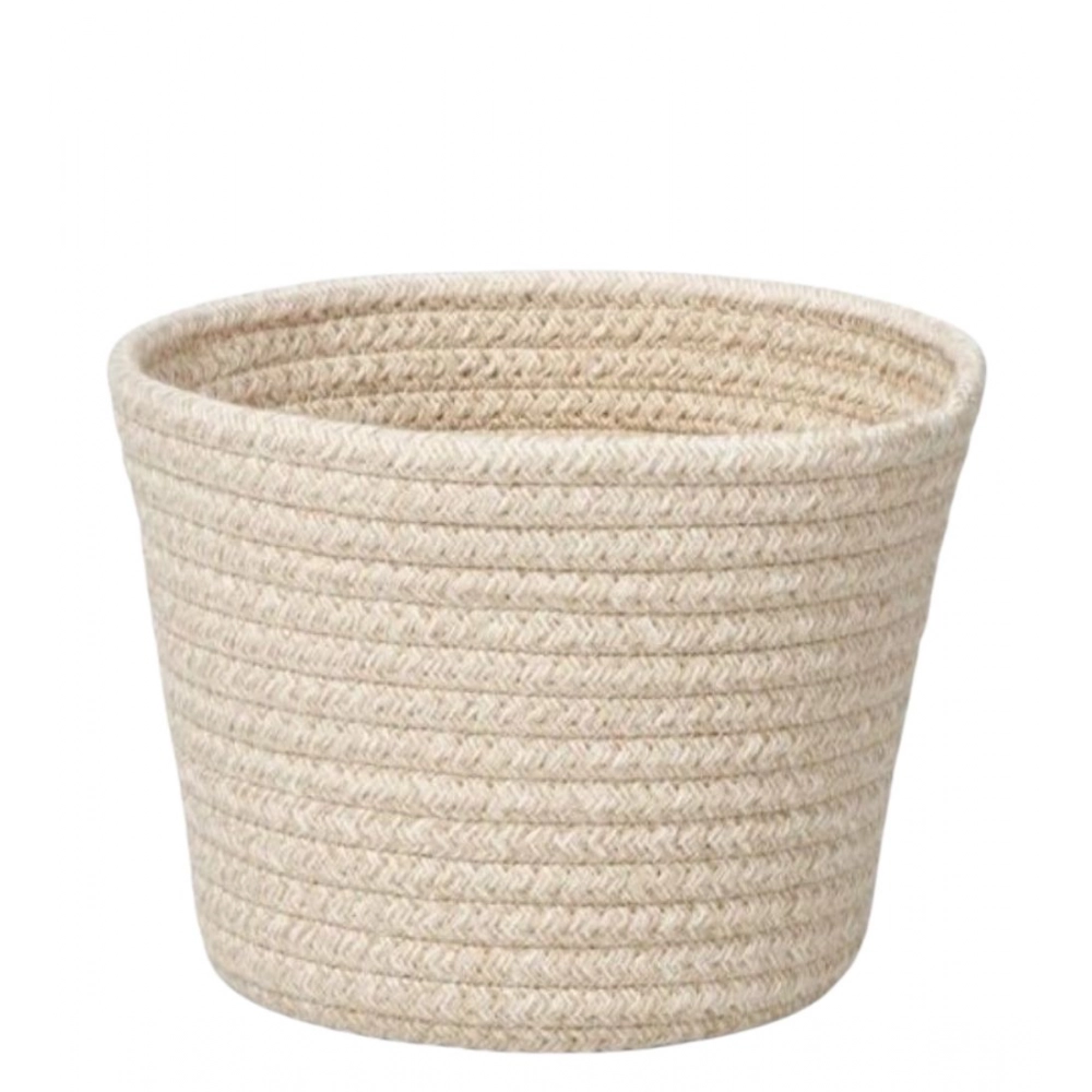 Generic Cotton Pack Of_2 White Pen Holder Storage Basket For Clothes (White) Generic Cotton Pack Of_2 White Pen Holder Storage Basket For Clothes (White)