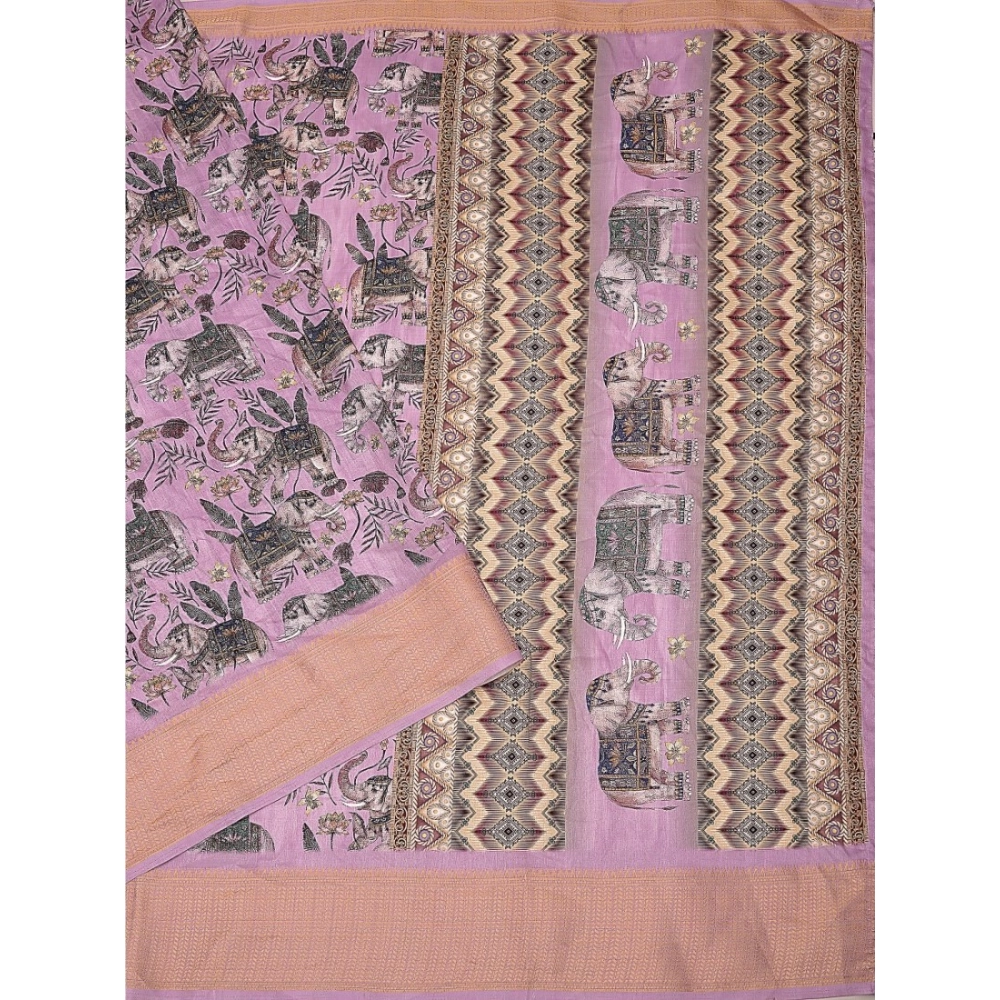 Generic Women's Cotton Silk Printed Saree With Unstitched Blouse 5.5Mtr (Pink) Generic Women's Cotton Silk Printed Saree With Unstitched Blouse 5.5Mtr (Pink)