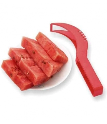 Generic Pack Of 3_Plastic Handle Watermelon Cutter Knife (Color: Assorted )