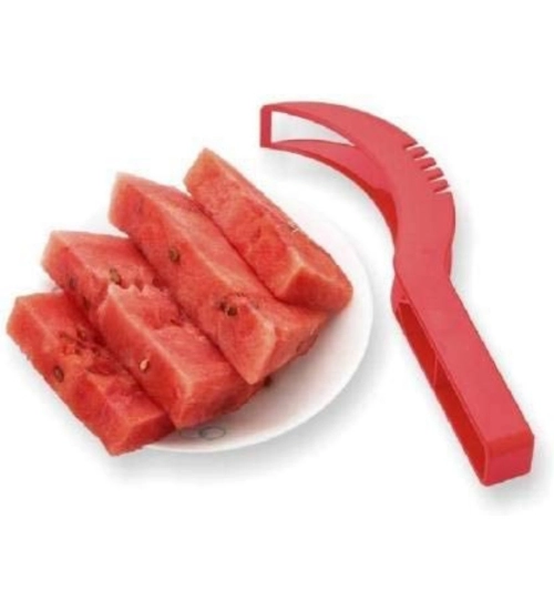 Generic Pack Of 3_Plastic Handle Watermelon Cutter Knife (Color: Assorted )