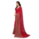 Generic Women's Georgette Printed Saree With Unstitched Blouse 5.5Mtr (Red) Generic Women's Georgette Printed Saree With Unstitched Blouse 5.5Mtr (Red)