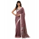 Generic Women's Linen Cotton Printed Saree With Unstitched Blouse 5.5Mtr (Purple) Generic Women's Linen Cotton Printed Saree With Unstitched Blouse 5.5Mtr (Purple)