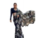 Generic Women's Georgette Floral Printed Saree With Unstitched Blouse 5.5Mtr (Black)