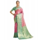 Generic Women's Faux_Banarasi_Silk Woven Saree With Unstitched Blouse 5.5Mtr (Pink) Generic Women's Faux_Banarasi_Silk Woven Saree With Unstitched Blouse 5.5Mtr (Pink)