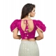 Generic Women's Jimmy Solid V Neck Puff Sleeve Readymade Blouse (Pink 38 , Alterable up to 42)-PID65842 Generic Women's Jimmy Solid V Neck Puff Sleeve Readymade Blouse (Pink 38 , Alterable up to 42)-PID65842