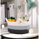 Generic Cotton Pack Of_1 Cat Basket 8x4 Inch Storage Basket For Clothes (Multicolor) Generic Cotton Pack Of_1 Cat Basket 8x4 Inch Storage Basket For Clothes (Multicolor)