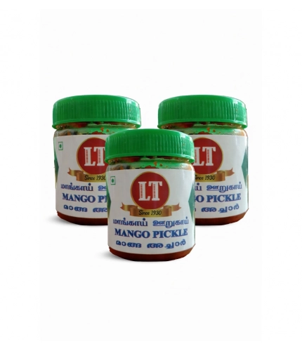 Generic Pack of_3 300GM LT Mango Pickle Traditional Digestive Side Dish (Red)