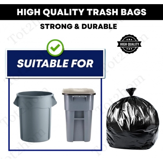 Generic Pack of 12 Biodegradeable Vegetable-Paper 25 x 30 Inches Garbage Bag (Black) Generic Pack of 12 Biodegradeable Vegetable-Paper 25 x 30 Inches Garbage Bag (Black)
