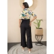 Generic Women's Polyester Floral Half Sleeves Jumpsuit (Multicolor) Generic Women's Polyester Floral Half Sleeves Jumpsuit (Multicolor)