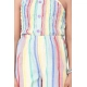 Generic Girl's Polyester Cotton Blend Striped Sleeveless Jumpsuit (Multicolor) Generic Girl's Polyester Cotton Blend Striped Sleeveless Jumpsuit (Multicolor)