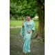 Generic Women's Faux_Banarasi Lining Pattern Saree With Unstitched Blouse 5.5Mtr (Light_Aqua_Blue)