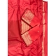 Generic Women's Litchi silk Printed Saree With Unstitched Blouse (Red)