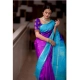 Generic Women's Soft Litchi Silk Jacquard Work Saree With Unstitched Blouse 5.5Mtr (Purple) Generic Women's Soft Litchi Silk Jacquard Work Saree With Unstitched Blouse 5.5Mtr (Purple)