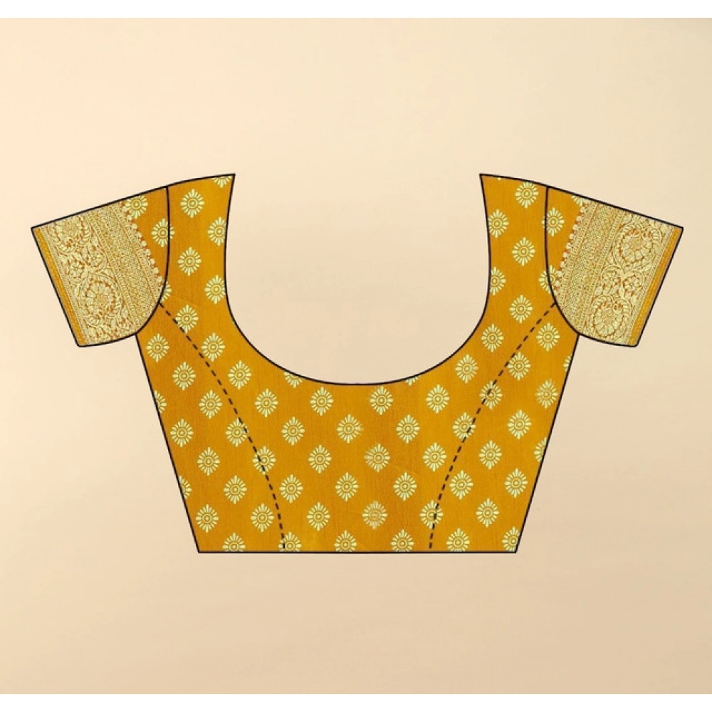 Generic Women's Cotton Silk Floral Printed Saree With Unstitched Blouse 5.5Mtr (Yellow) Generic Women's Cotton Silk Floral Printed Saree With Unstitched Blouse 5.5Mtr (Yellow)
