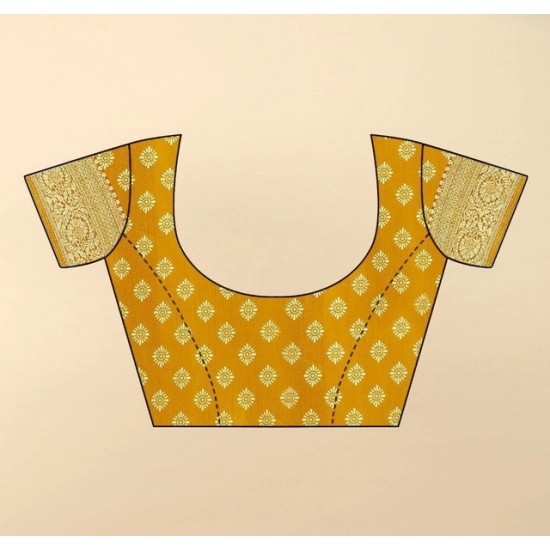 Generic Women's Cotton Silk Floral Printed Saree With Unstitched Blouse 5.5Mtr (Yellow) Generic Women's Cotton Silk Floral Printed Saree With Unstitched Blouse 5.5Mtr (Yellow)