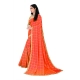 Generic Women's Sana Silk Bandhni Saree With Unstitched Blouse 5.5Mtr (Orange) Generic Women's Sana Silk Bandhni Saree With Unstitched Blouse 5.5Mtr (Orange)