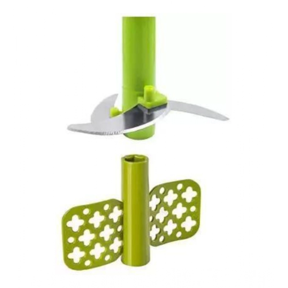 2-in-1 Manual Smart Chopper – Handy Vegetable And Fruit Processor (Color: Assorted )