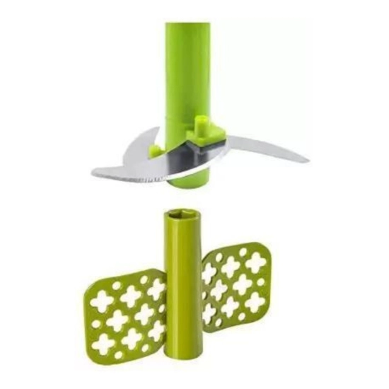 Generic 2-in-1 Manual Smart Chopper – Handy Vegetable And Fruit Processor (Color: Assorted )