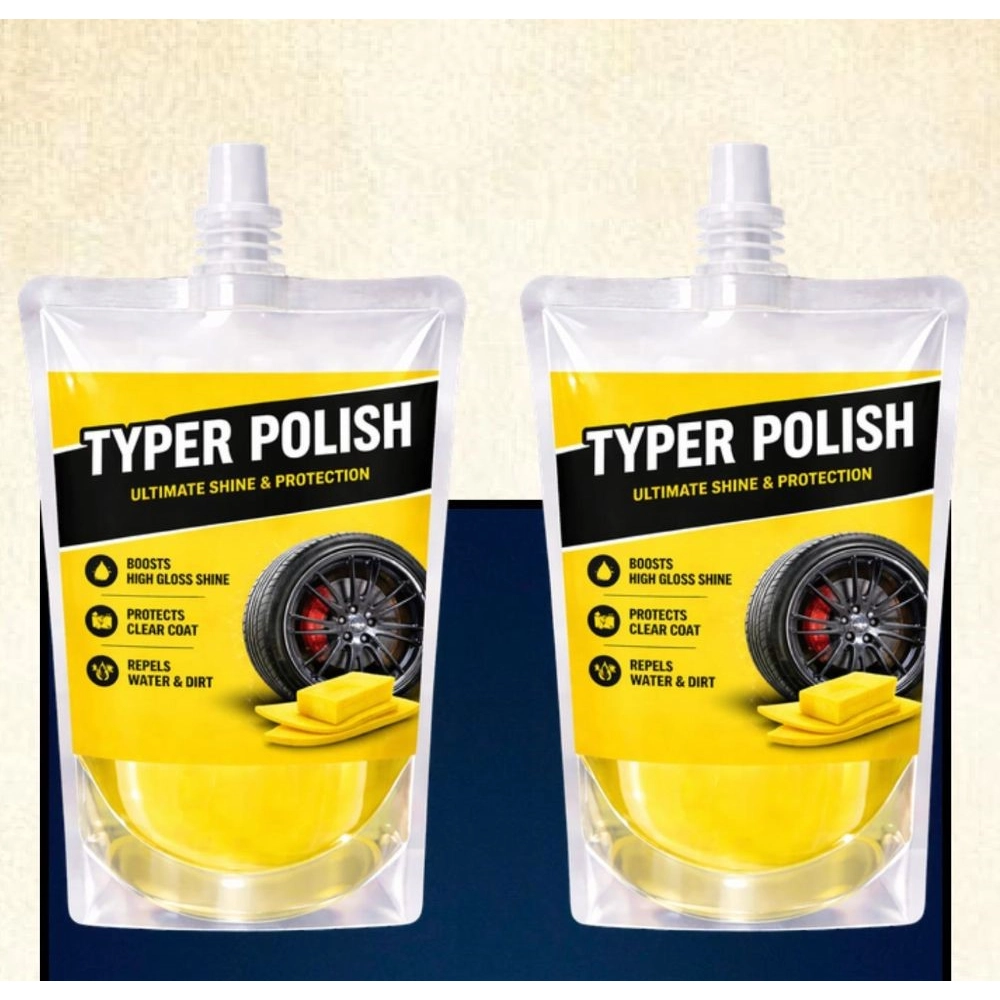 Generic Pack of 2 Ultra Tyre Shine & Polish Liquid Pouches 100 ML