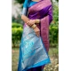 Generic Women's Katan_Silk Zari_Weaving Saree With Unstitched Blouse 5.5Mtr (Purple) Generic Women's Katan_Silk Zari_Weaving Saree With Unstitched Blouse 5.5Mtr (Purple)