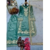 Generic Women's Silk Embroidered 3/4th Sleeve Round Readymade Kurti With Palazzo Pant and Dupatta Set (Sea Green) Generic Women's Silk Embroidered 3/4th Sleeve Round Readymade Kurti With Palazzo Pant and Dupatta Set (Sea Green)
