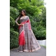 Generic Women's Faux_Tussar Ethnic_Print Saree With Unstitched Blouse 5.5Mtr (Red) Generic Women's Faux_Tussar Ethnic_Print Saree With Unstitched Blouse 5.5Mtr (Red)
