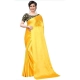 Generic Women's Satin Solid Saree With Unstitched Blouse 5.5Mtr (Yellow) Generic Women's Satin Solid Saree With Unstitched Blouse 5.5Mtr (Yellow)
