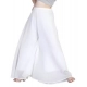 Generic Women's Pack of 1 Georgette Solid High Rise Wide Leg Flared Palazzo Pants with Elastic Waist (White) Generic Women's Pack of 1 Georgette Solid High Rise Wide Leg Flared Palazzo Pants with Elastic Waist (White)
