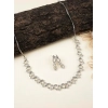 Generic Women's Brass Silver Plated Necklace set (Silver) Generic Women's Brass Silver Plated Necklace set (Silver)
