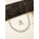 Generic Women's Brass Silver Plated Necklace set (Silver) Generic Women's Brass Silver Plated Necklace set (Silver)