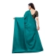 Generic Women's Satin Printed Saree With Unstitched Blouse 5.5Mtr (Teal) Generic Women's Satin Printed Saree With Unstitched Blouse 5.5Mtr (Teal)