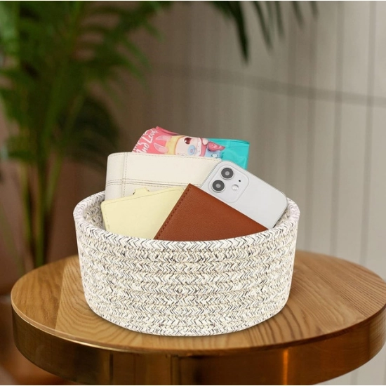 Generic Cotton 8x3 Inch Kidi Round 1 Pcs Bedside Organizer With Out Lid (Brown) Generic Cotton 8x3 Inch Kidi Round 1 Pcs Bedside Organizer With Out Lid (Brown)