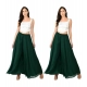 Generic Women's Pack of 2 Georgette Solid High Rise Wide Leg Flared Palazzos with Elastic Waist (Bottle Green) Generic Women's Pack of 2 Georgette Solid High Rise Wide Leg Flared Palazzos with Elastic Waist (Bottle Green)