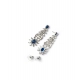 Generic Women's Brass Silver Plated Necklace set (Blue) Generic Women's Brass Silver Plated Necklace set (Blue)