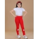 Generic Girl's Cotton Lycra Star Print Elasticated Leggings (Red) Generic Girl's Cotton Lycra Star Print Elasticated Leggings (Red)