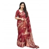 Generic Women's Cotton Silk Printed Saree With Unstitched Blouse 5.5Mtr (Maroon) Generic Women's Cotton Silk Printed Saree With Unstitched Blouse 5.5Mtr (Maroon)