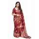 Generic Women's Cotton Silk Printed Saree With Unstitched Blouse 5.5Mtr (Maroon) Generic Women's Cotton Silk Printed Saree With Unstitched Blouse 5.5Mtr (Maroon)