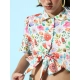 Generic Women's Polyester Floral Short Sleeve Co-Ord Set (Multicolor) Generic Women's Polyester Floral Short Sleeve Co-Ord Set (Multicolor)
