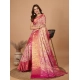 Generic Women's Jacquard Saree With Unstitched Blouse 5.5Mtr (Pink) Generic Women's Jacquard Saree With Unstitched Blouse 5.5Mtr (Pink)
