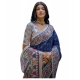 Generic Women's Faux_Tussar Geometric_Print Saree With Unstitched Blouse 5.5Mtr (Blue) Generic Women's Faux_Tussar Geometric_Print Saree With Unstitched Blouse 5.5Mtr (Blue)