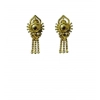 Generic Women's Pack of_2 Brass Gold-Plated Earrings (Gold)