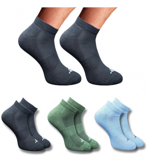 Generic 3_Pair Set Unisex Casual Cotton Printed Low Cut Socks (Multicolor)