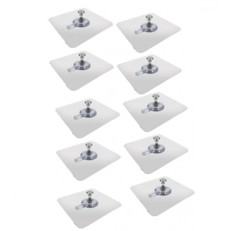 Generic Pack of 10 Plastic Wall Hook (Multicolor) Generic Pack of 10 Plastic Wall Hook (Multicolor)