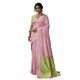 Generic Women's Linen Cotton Printed Saree With Unstitched Blouse 5.5Mtr (Pink) Generic Women's Linen Cotton Printed Saree With Unstitched Blouse 5.5Mtr (Pink)