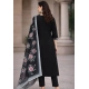 Generic Women's Chanderi Silk Ethnic Motif V-Neck 3/4th Sleeve Kurti With Pant Dupatta Set (Black) Generic Women's Chanderi Silk Ethnic Motif V-Neck 3/4th Sleeve Kurti With Pant Dupatta Set (Black)